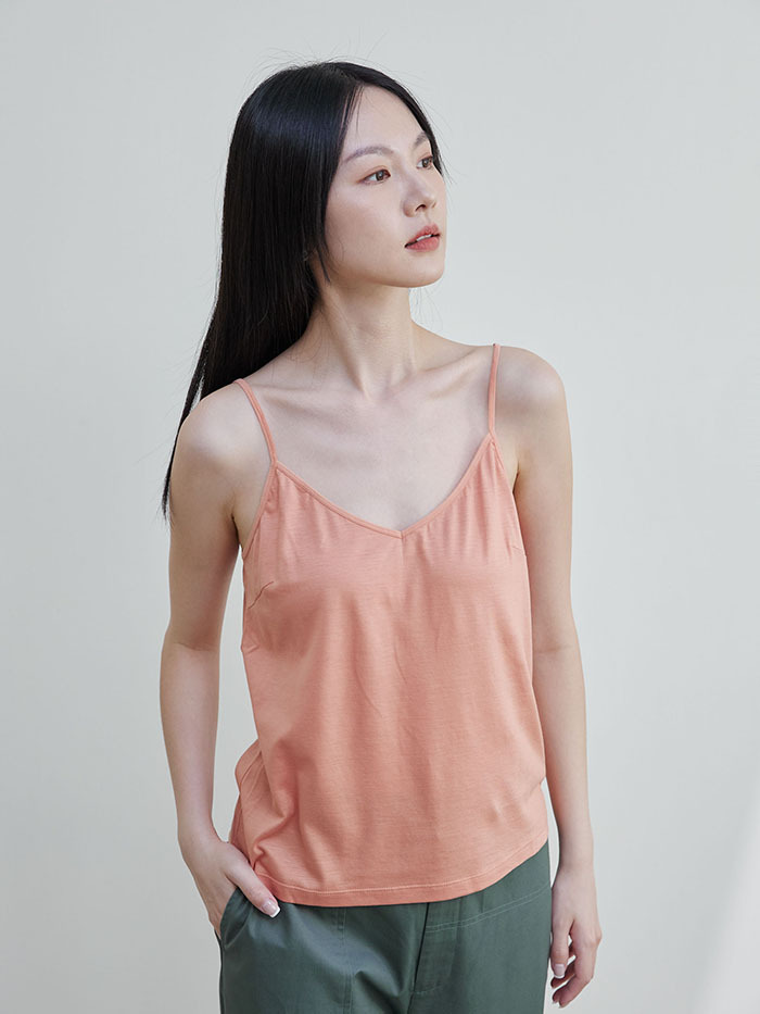 森呼吸細肩帶背心-橘子糖