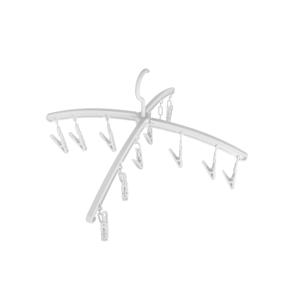 HLH201 十字形可折收曬衣架12夾