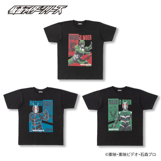 Pbandai 預訂2023/9月 kamen Rider 昭和 Tee(全3種）