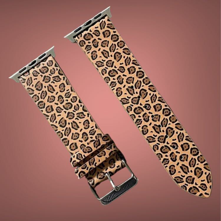 蘋果皮革印花錶帶 - 圖案 V8033