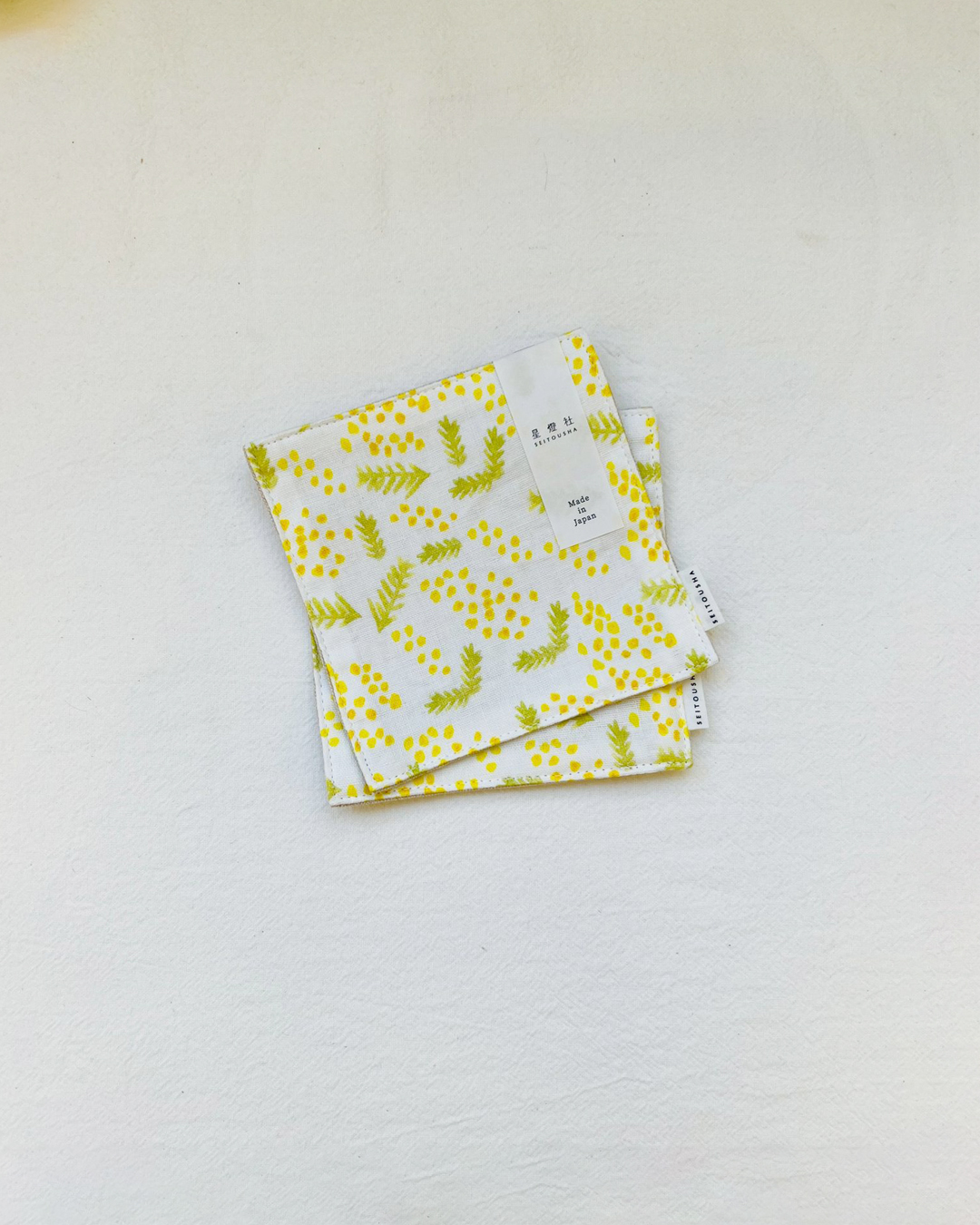 手染茶布杯墊 含羞草｜星燈社