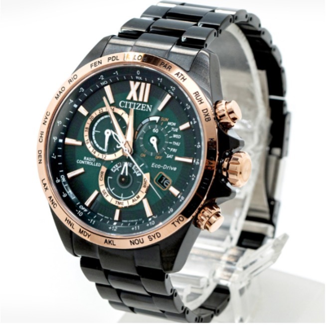 男士手錶品牌推薦-CITIZEN 光動能萬年曆電波手錶(型號 CB5956-89X)