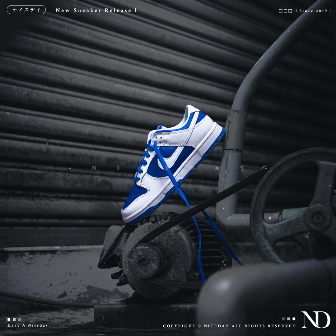 NICEDAY 現貨 Nike Dunk Low 反轉 肯塔基 白藍 男女尺寸 DD1391-401