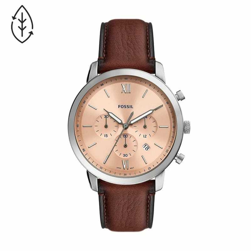 男士手錶品牌推薦-FOSSIL Neutra三眼計時紳士男錶(型號 FS5982)