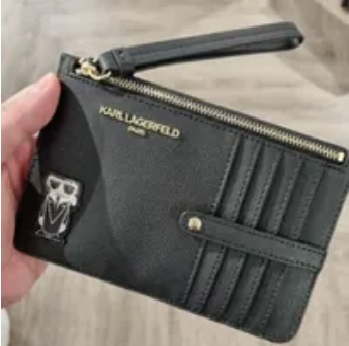 [S] KARL LAGERFELD LH0LU8BH LARGE WRISTLET,BLACK/BLACK MULTI, 194775893636 (SKL655)