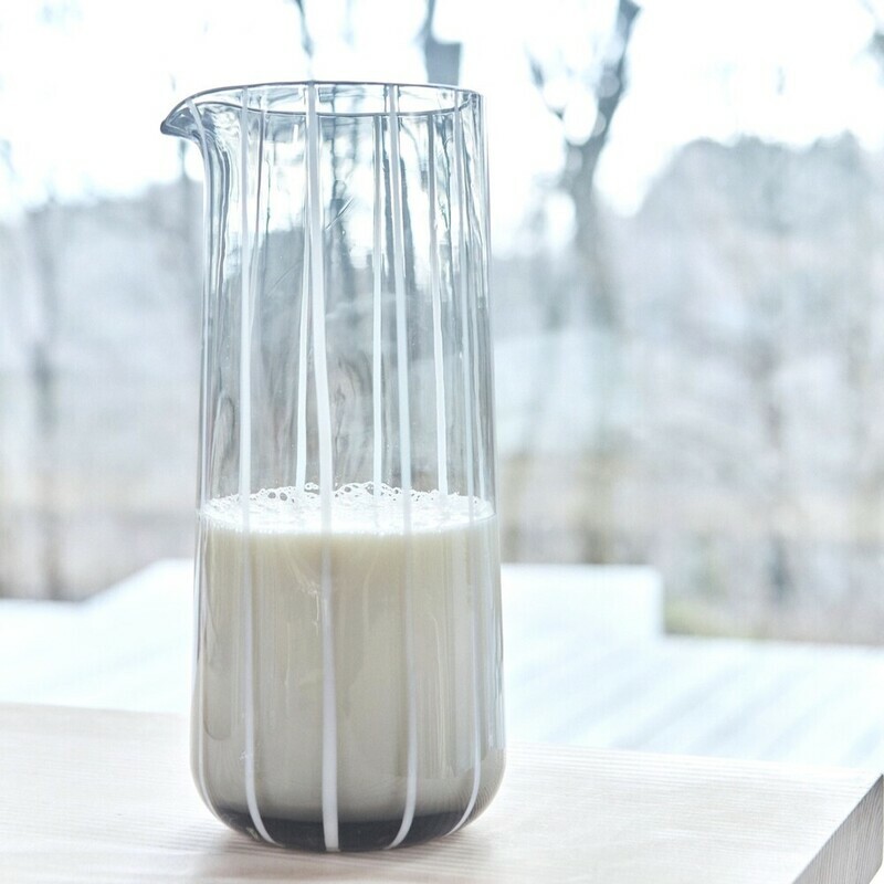 OYOY Mizu條紋⼿⼯玻璃壺