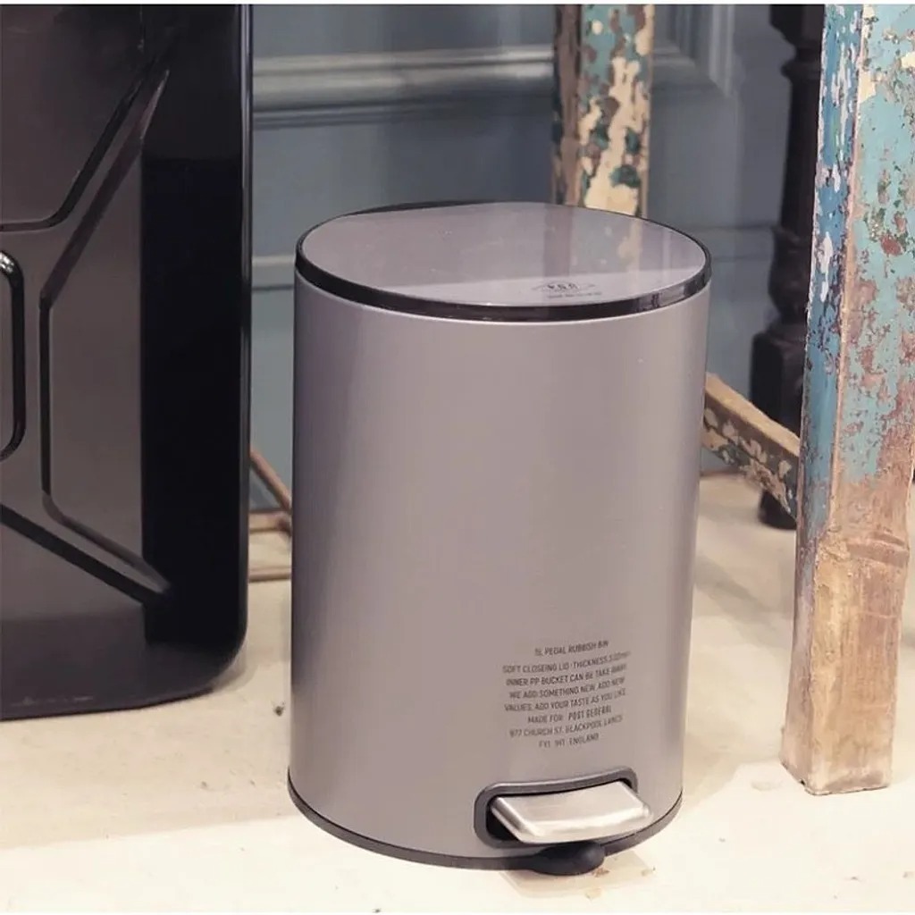 Post general - 復古軍風腳踏式垃圾桶 5L