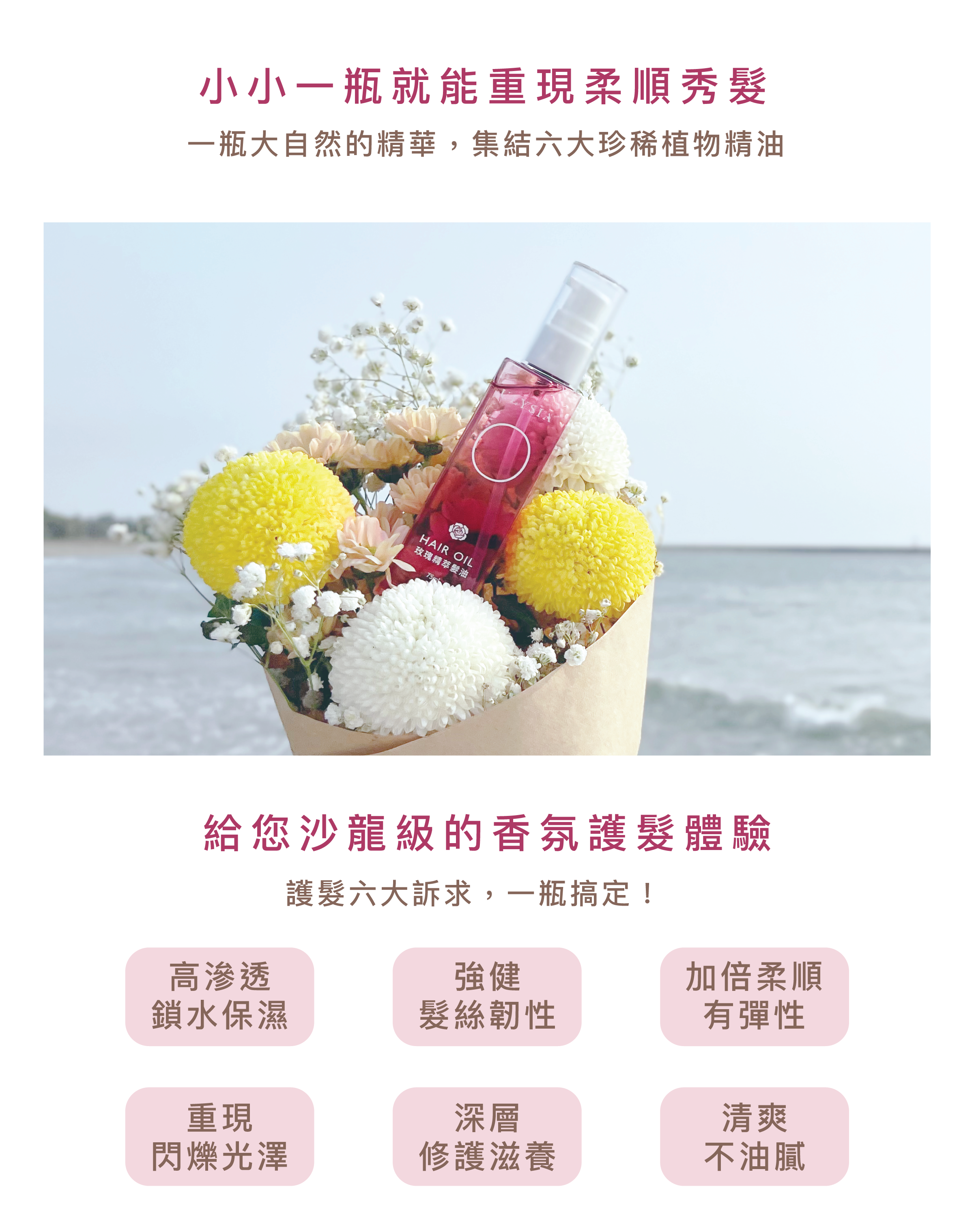 也許,小小一瓶就能還原您的乾燥秀髮