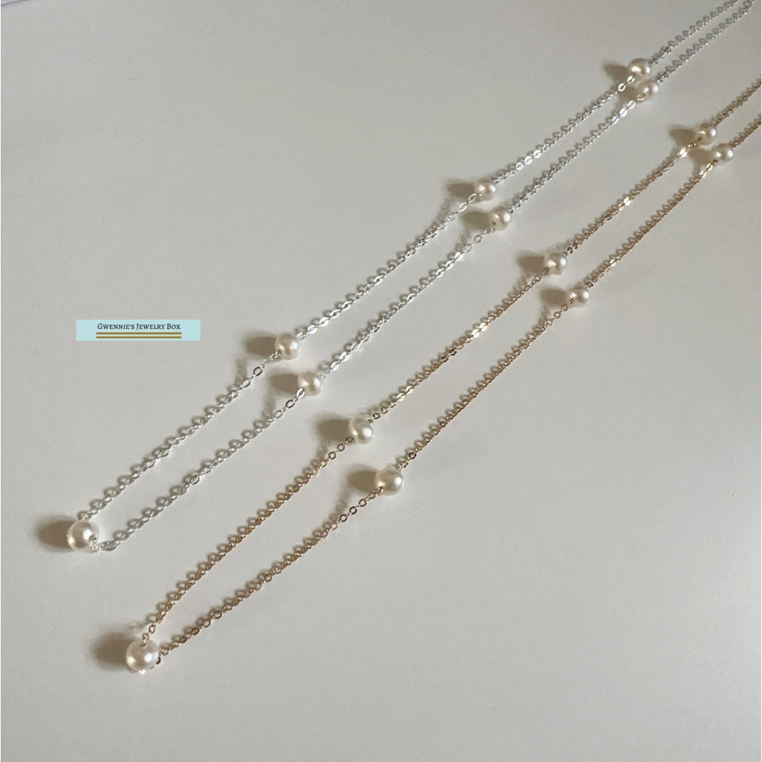 Gwennie手作 - 滿天星珍珠項鍊