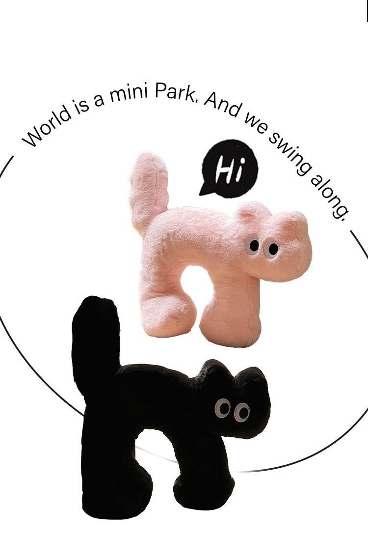 mini cat pink and black