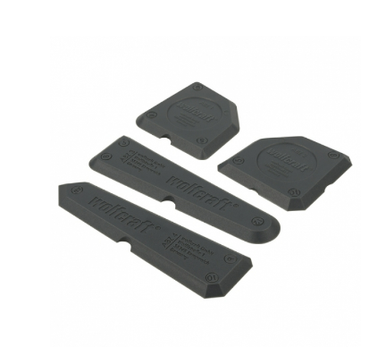 德國"WOLFCRAFT" 多角度玻璃膠刮(黑色)(4個裝)