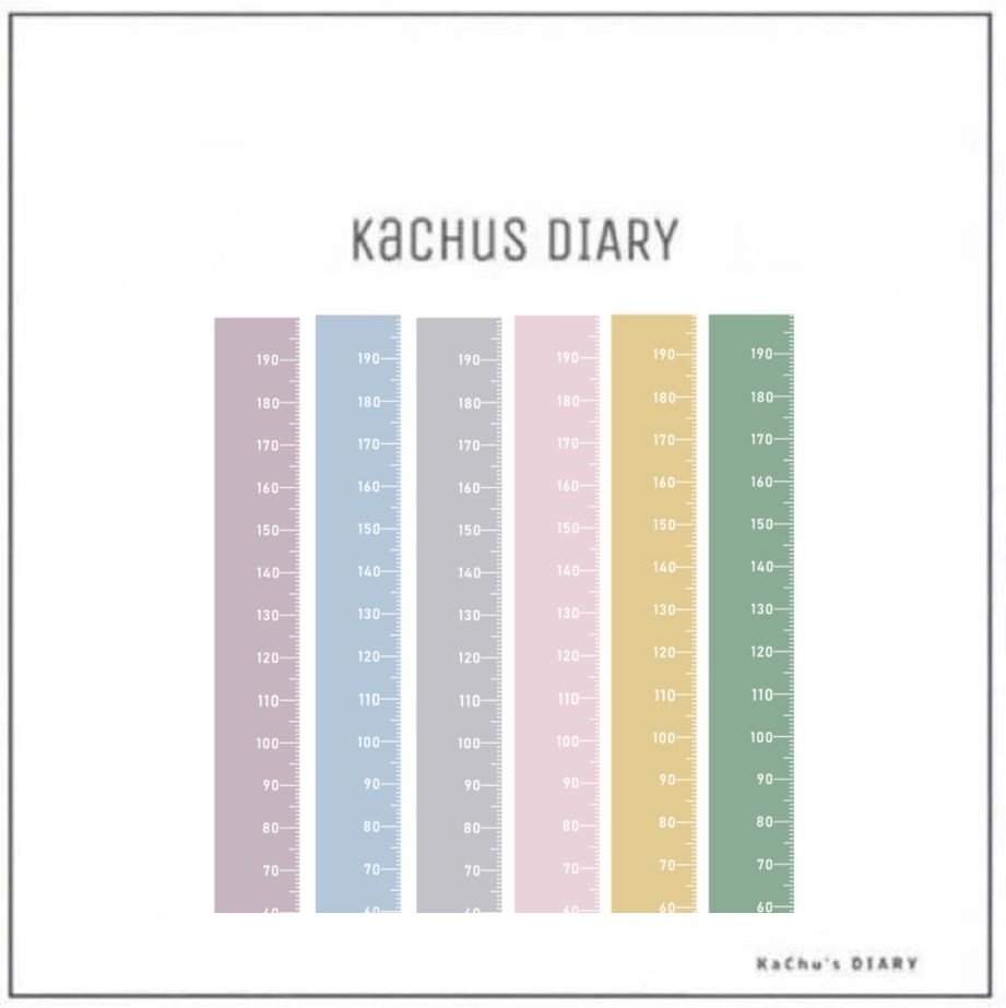 北歐莫蘭迪色身高尺