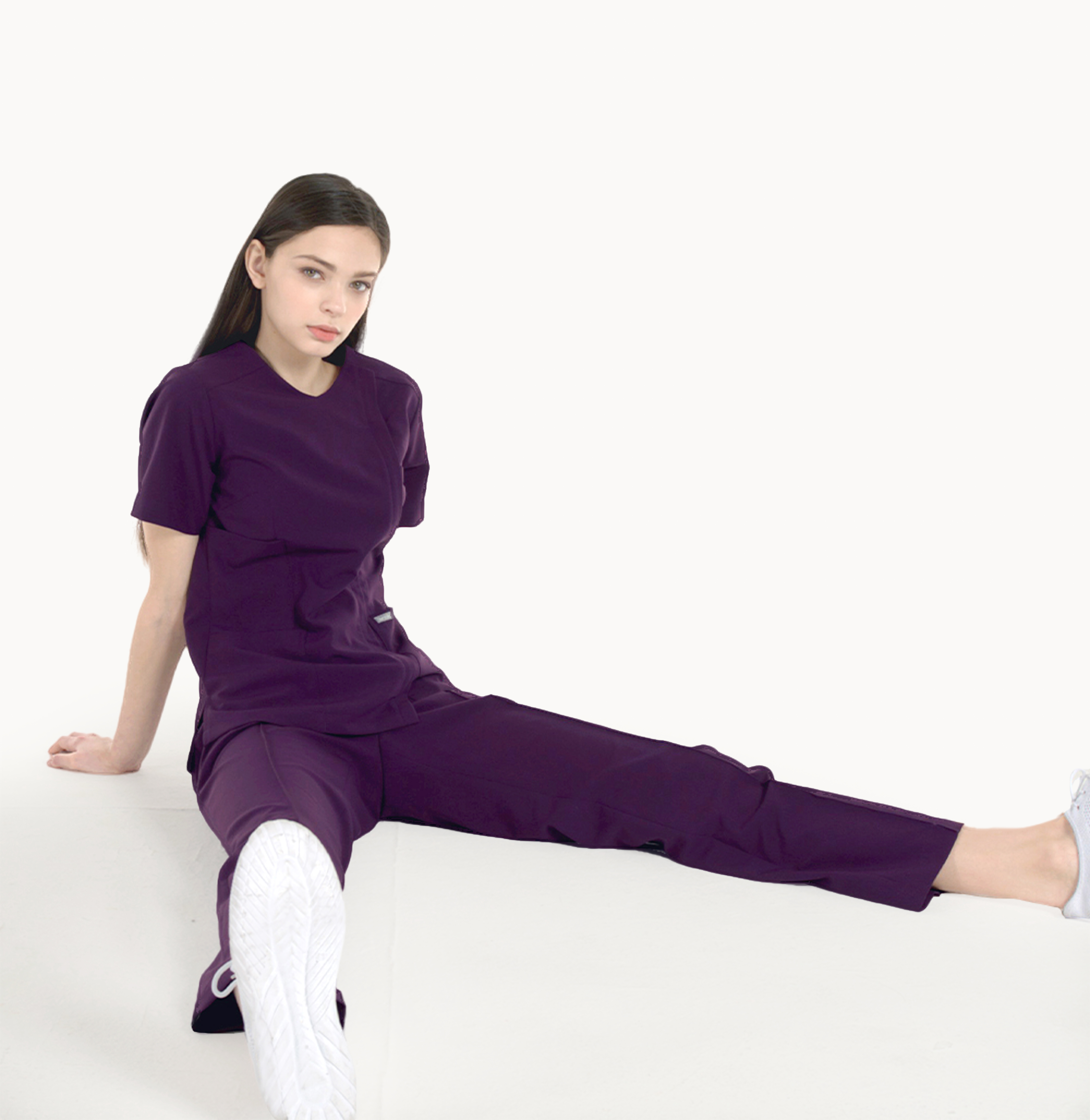 20808 EASYLIGHT 女款刷手服 茄紫