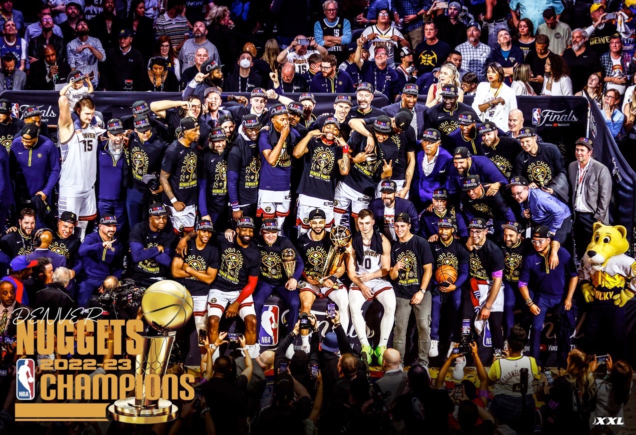 XXL 2023 7月號 22-23丹佛金塊隊 總冠軍紀念特輯 隨書附贈 金塊隊冠軍合影大海報