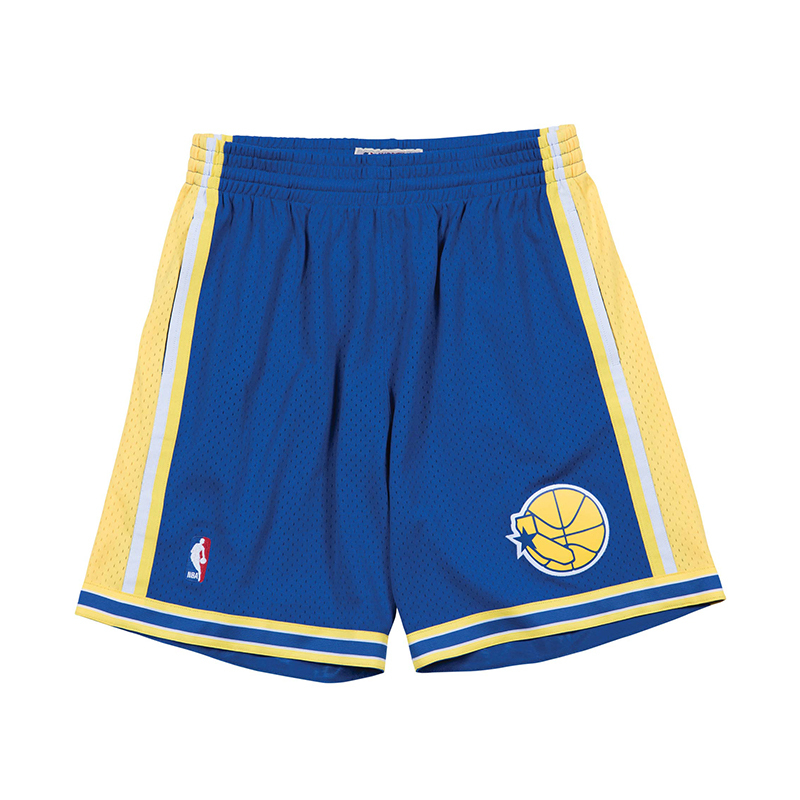 Mitchell & Ness NBA 球迷版球褲 1995-96 Road 勇士 藍 MNSWS-G212DR [台灣現貨]