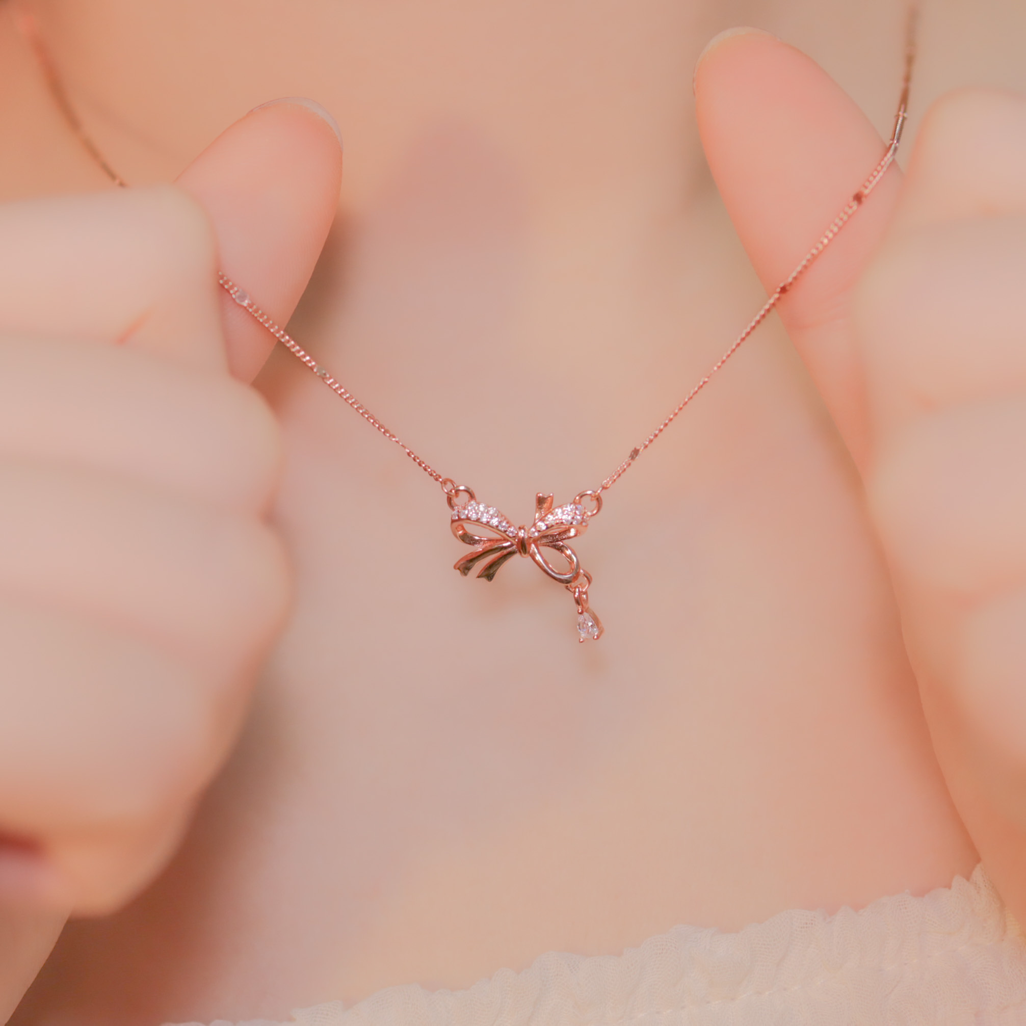| 925 Silver・White Gold・Rose Gold | Sweet Intuition Necklace（Silver / Rose Gold） | NE0611 |
