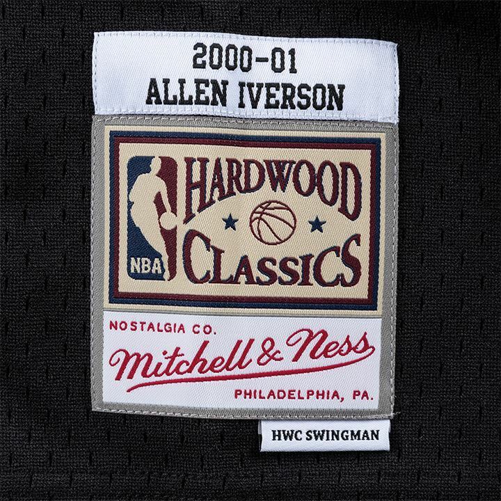 Mitchell & Ness NBA 球迷版球衣 Allen Iverson 2000-01 Road 76人 黑 MNSWJ-G245A [台灣現貨]