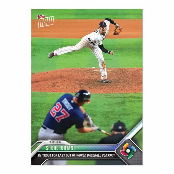 2023 World Baseball Classic TOPPS NOW®Topps JP Card 71 WBC 冠軍戰 絕殺三振 大谷翔平球員卡