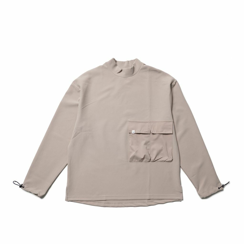 【ionism】短高領長Tee沙色