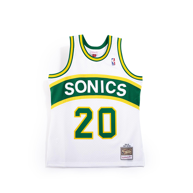 Mitchell & Ness NBA 球迷版球衣 Gary Payton 1994-95 Home 超音速 白 MNSWJ-G2301B [台灣現貨]
