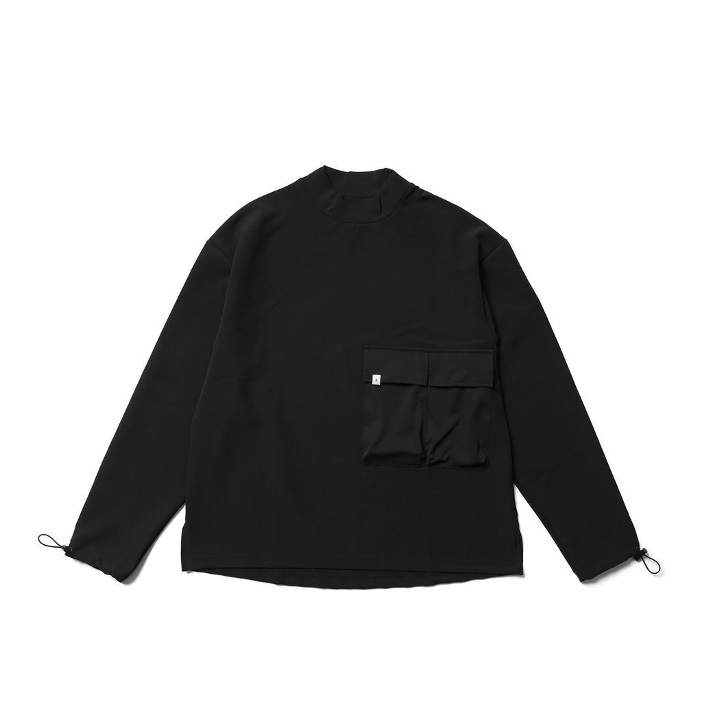 【ionism】短高領長Tee黑