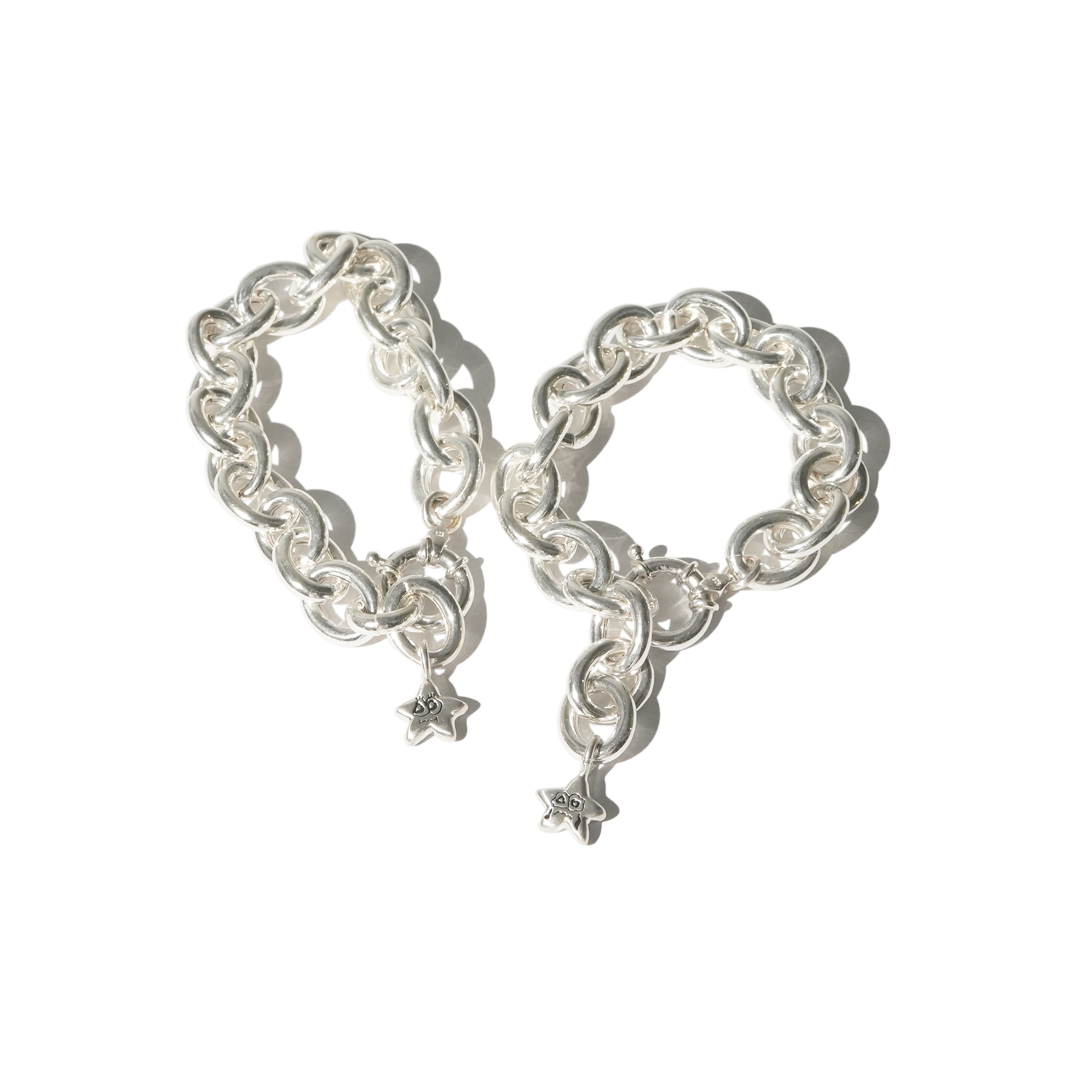 AOI 1 Shooting Star 2 Faces Ghost 925 銀手鍊