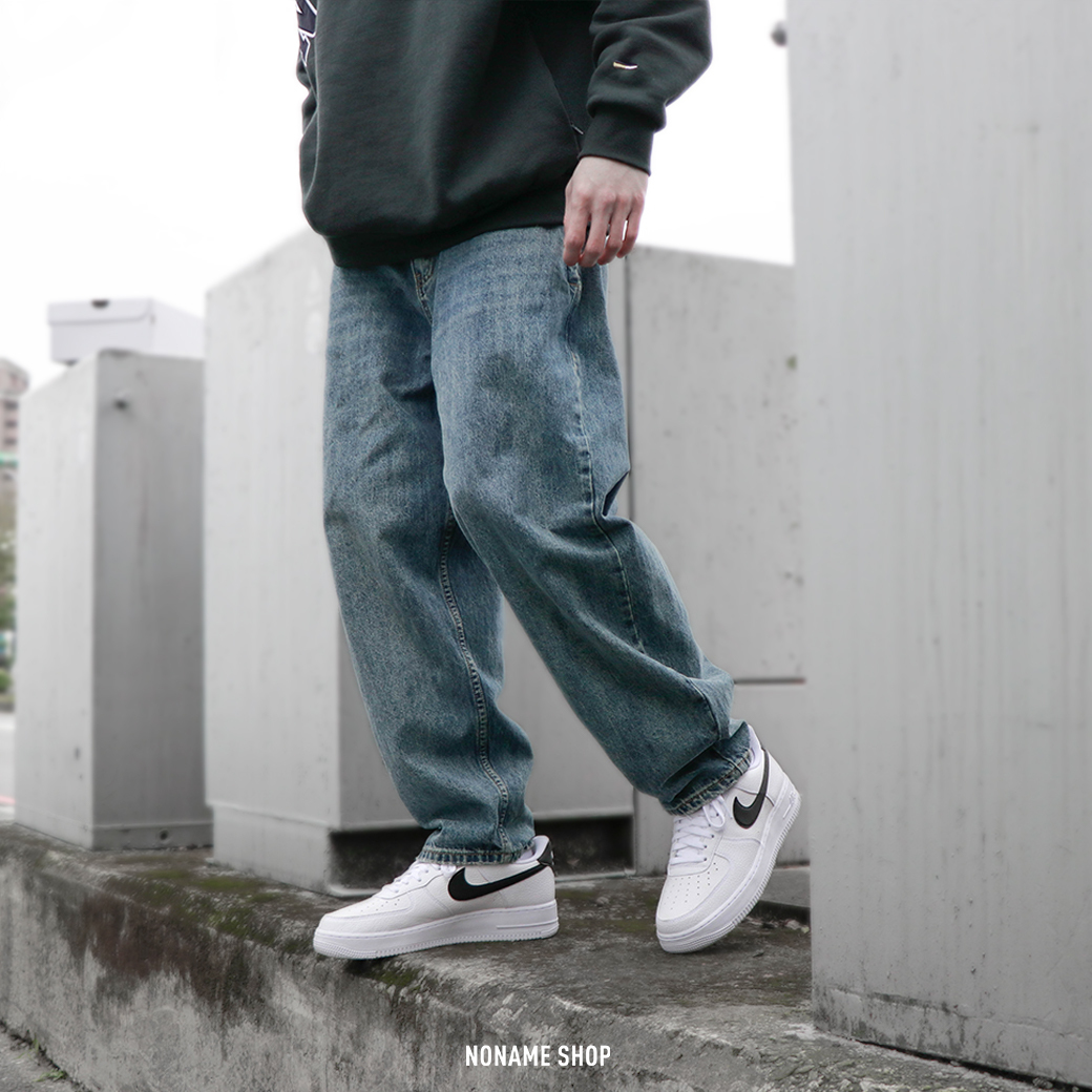 💥出清特價💥 NIKE AIR FORCE 1 '07 AF1 荔枝皮 白底黑勾 (男款/GS 大童)