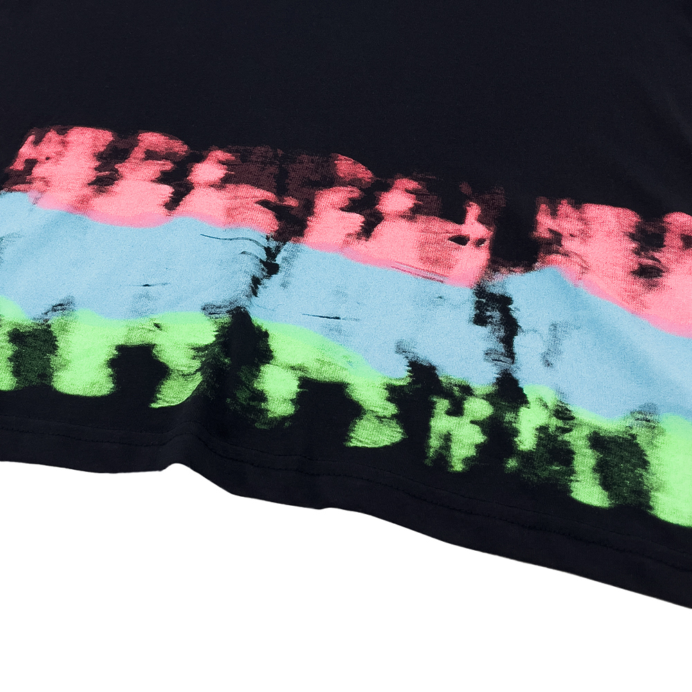 女款-LEGACY紮染特色印花短袖TEE-黑色（116194-KK001）