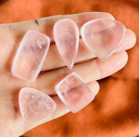 [原石] 透體粉晶 水晶墜面