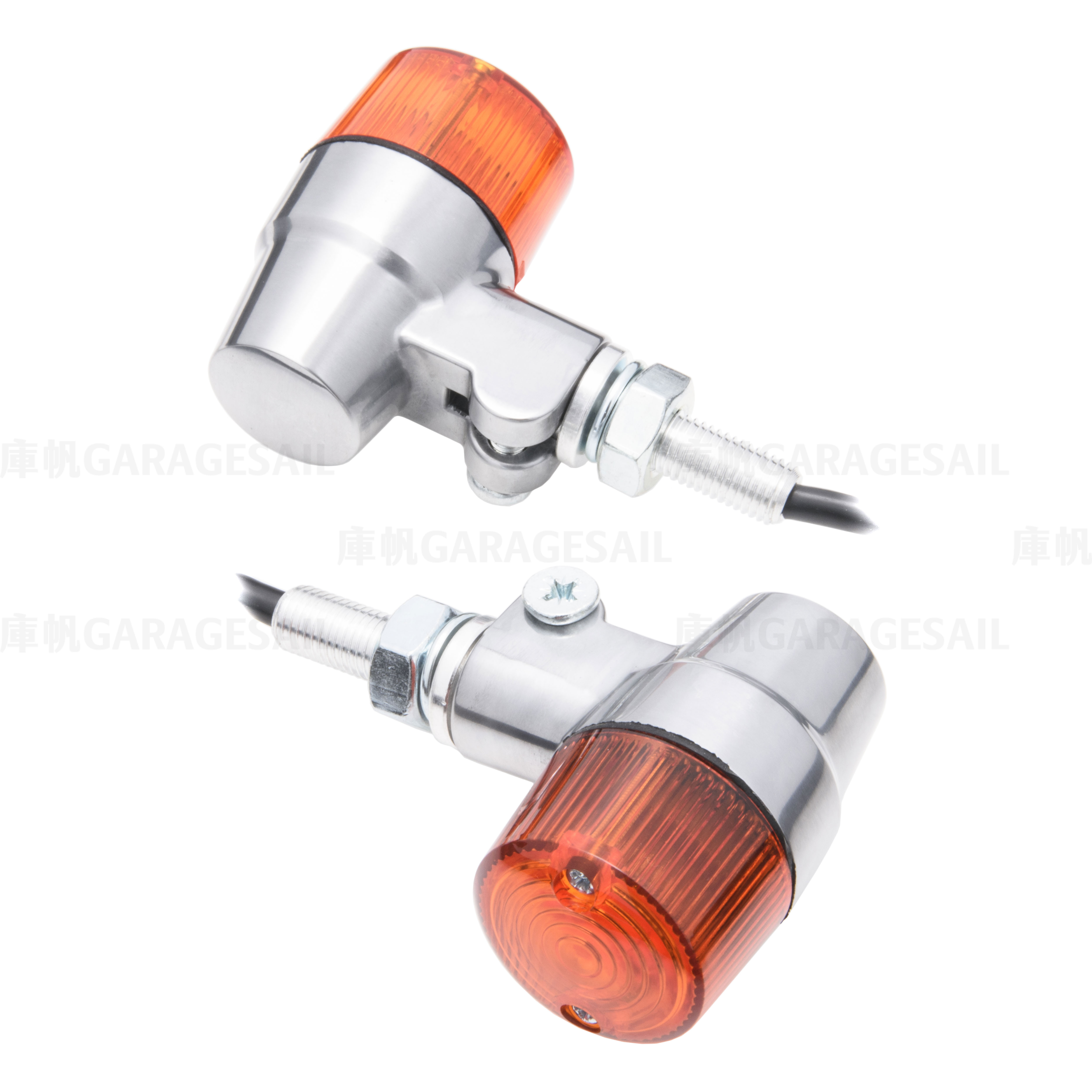 方向燈 小杯形 拋光銀