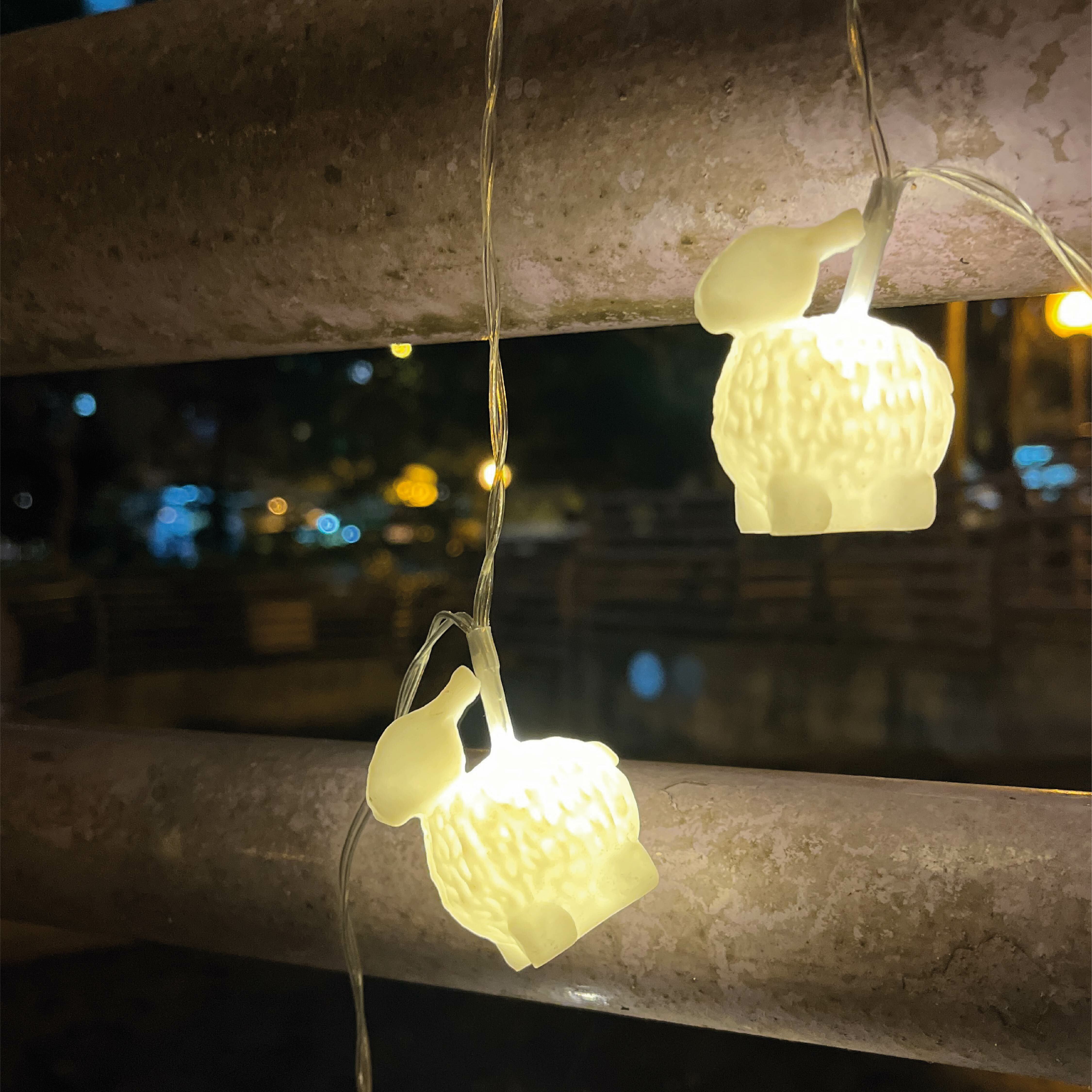 祝君安好 兔仔燈籠燈串