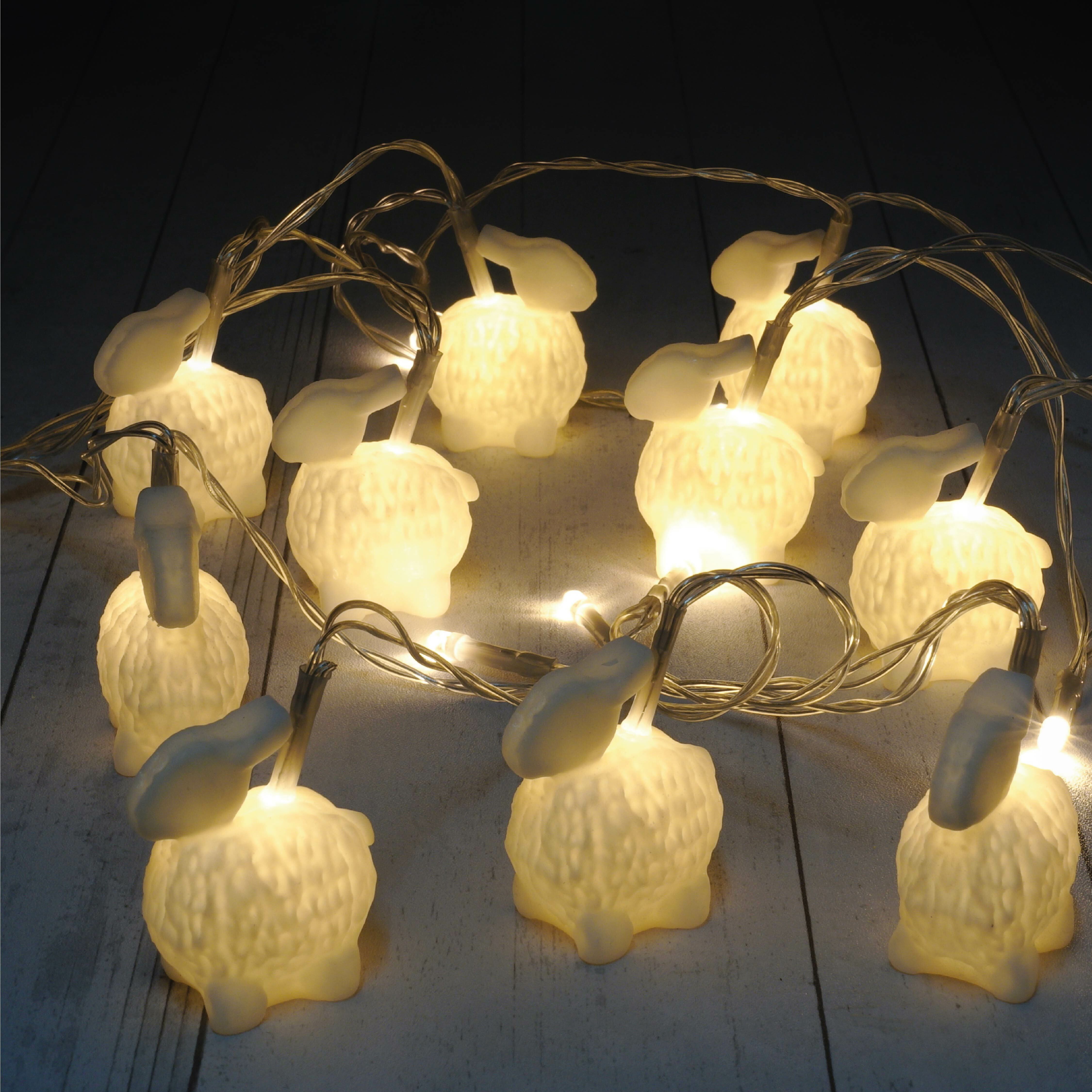 祝君安好 兔仔燈籠燈串