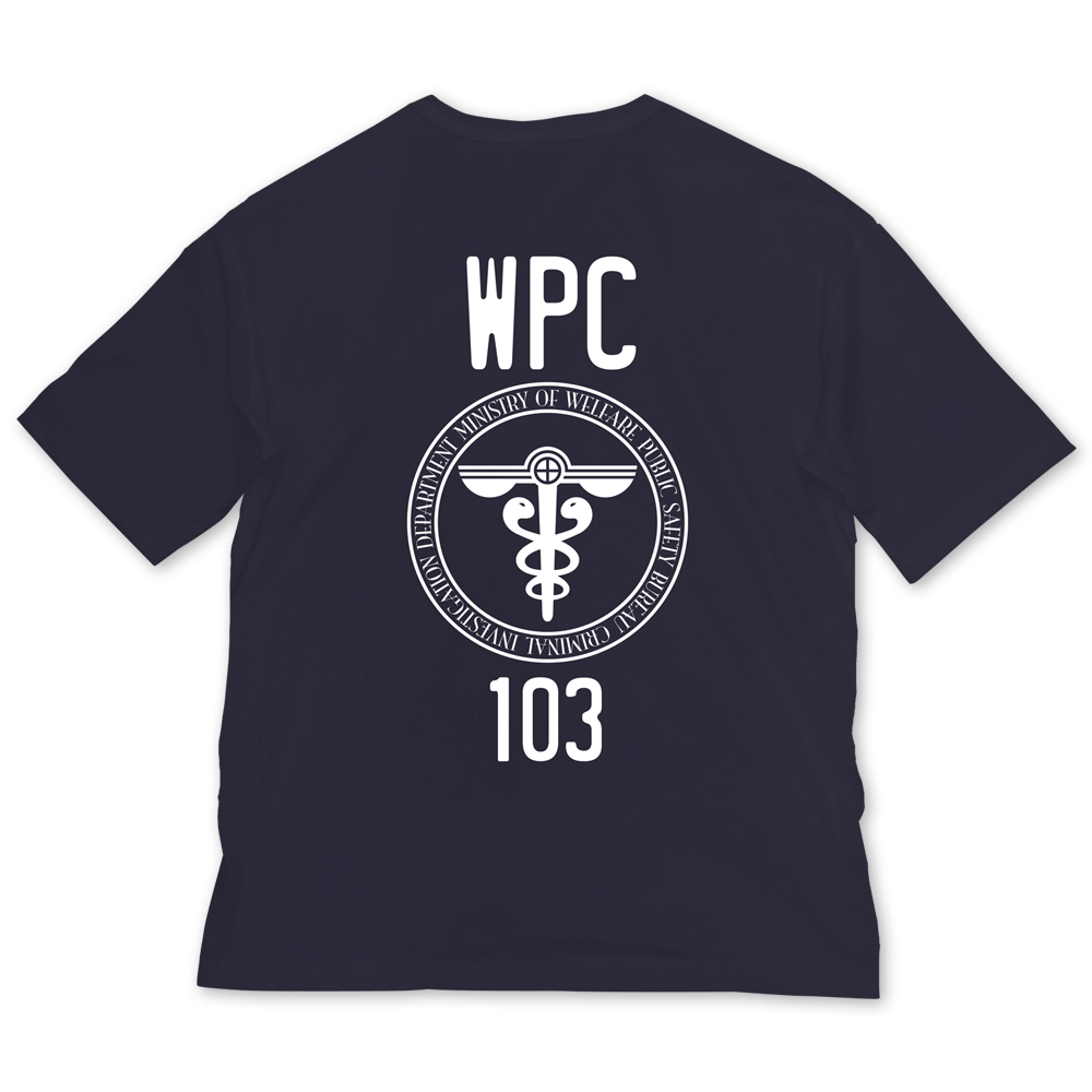 Cospa 0707 PSYCHO-PASS ｻｲｺﾊﾟｽ 3 公安局 ﾋﾞｯｸﾞｼﾙｴｯﾄTｼｬﾂ/NAVY