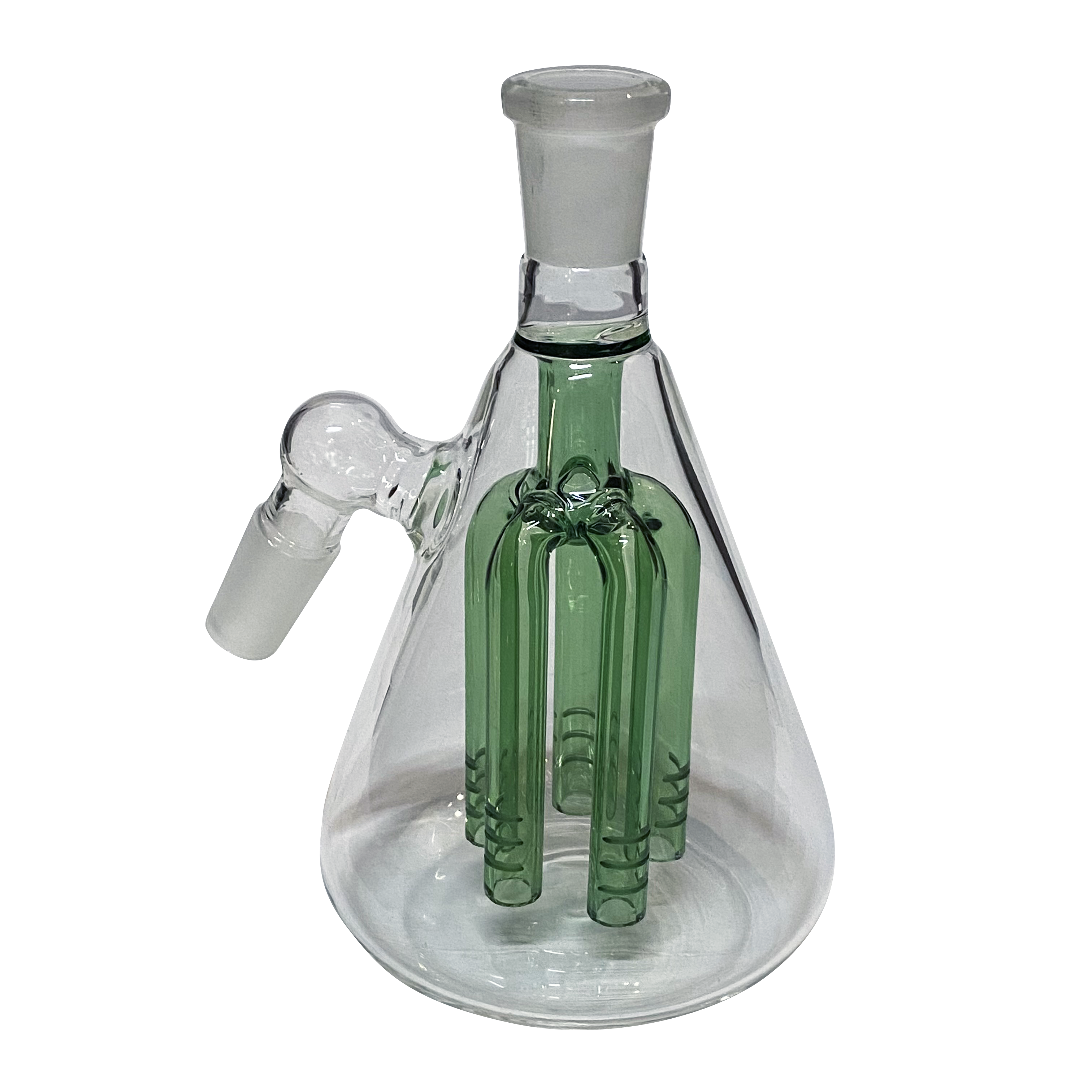 煙壺通用 14mm 45˚ 五蕊過濾接口瓶 5-Arm Tree Perc Ash Catcher 13cm