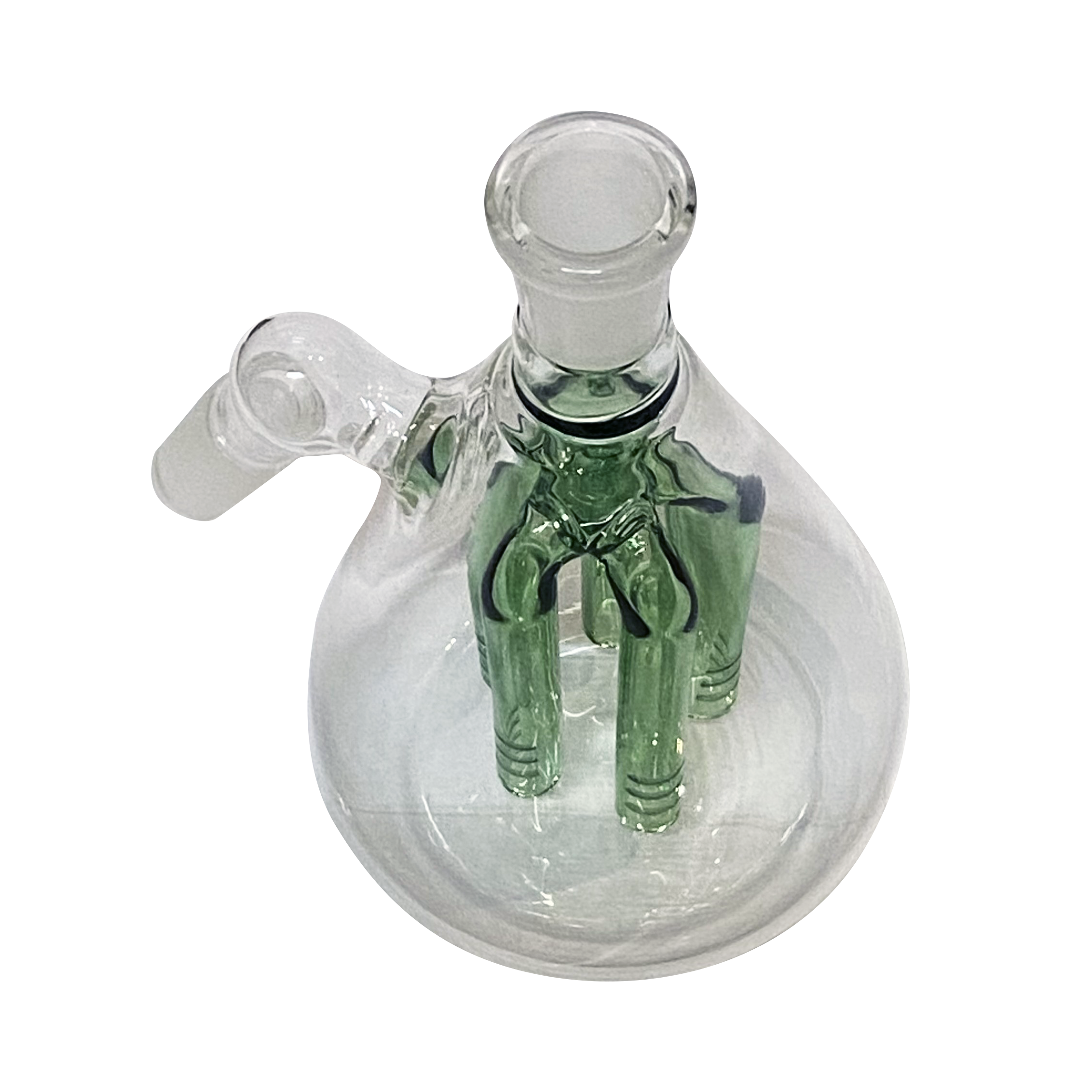 煙壺通用 14mm 45˚ 五蕊過濾接口瓶 5-Arm Tree Perc Ash Catcher 13cm