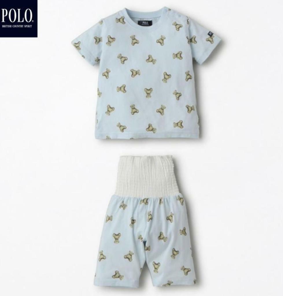 (現貨) 🇯🇵100%日本直送Polo Baby 100%棉 家居服/ 睡衣set