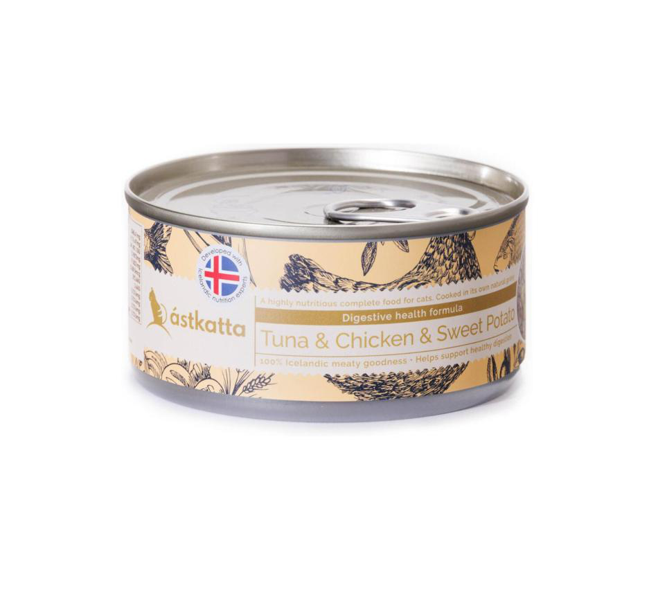 Astkatta – 吞拿魚, 雞肉, 番薯腸道護理配方 (低磷) Tuna & Chicken & Sweet Potato 170g