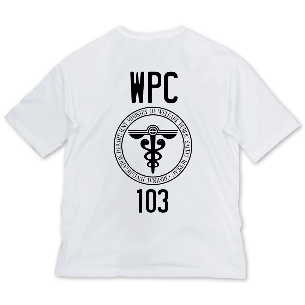 Cospa 0707 PSYCHO-PASS ｻｲｺﾊﾟｽ 3 公安局 ﾋﾞｯｸﾞｼﾙｴｯﾄTｼｬﾂ/WHITE