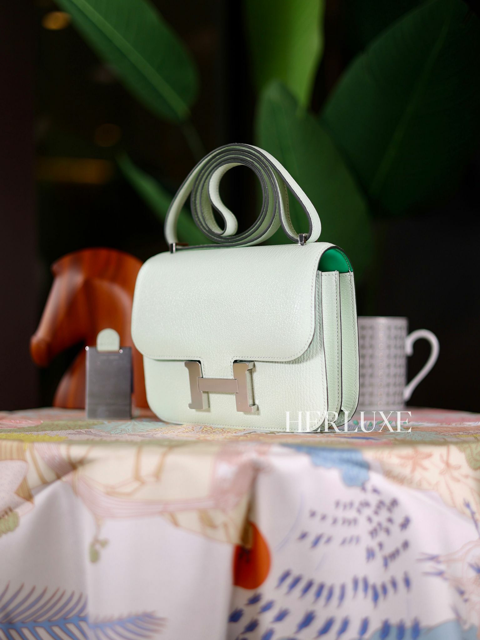 Constance mini mirror 0S vert fizz/ 0Z vert comics ck chevre B