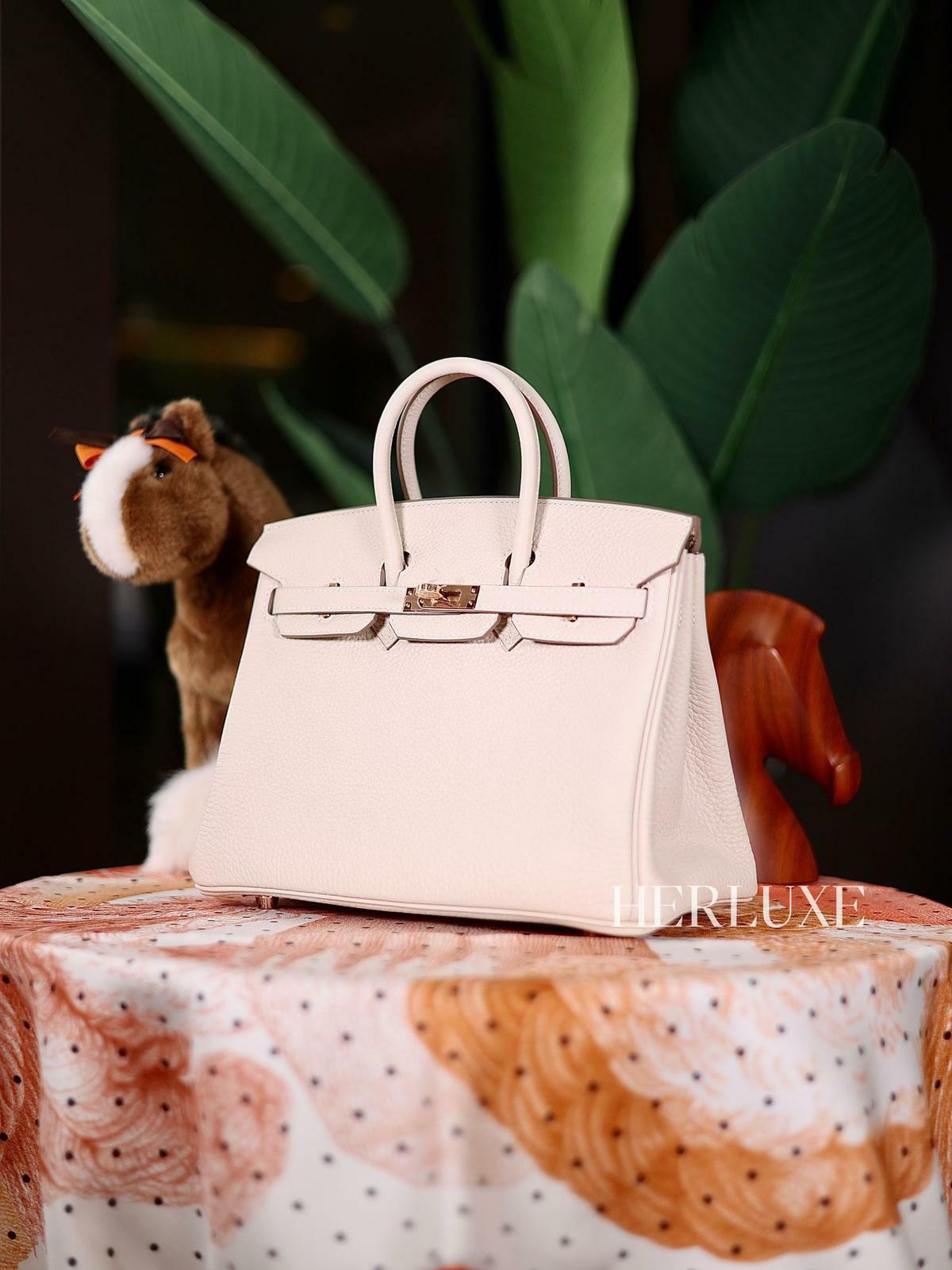 Birkin 25 10 craie cd togo W