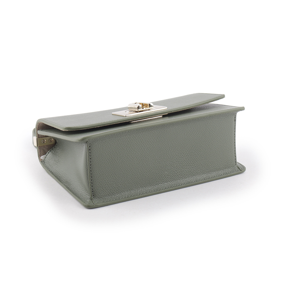 【FURLA】1927 拱門轉釦迷你翻蓋鏈帶二用包(仙人掌綠) BAFKACO ARE000 0J000