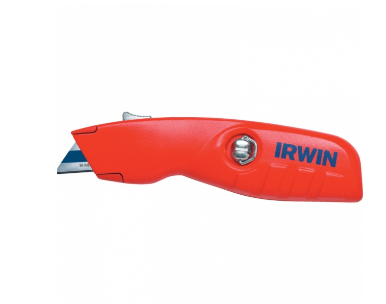 "IRWIN" 伸縮式自動回復牛皮刀