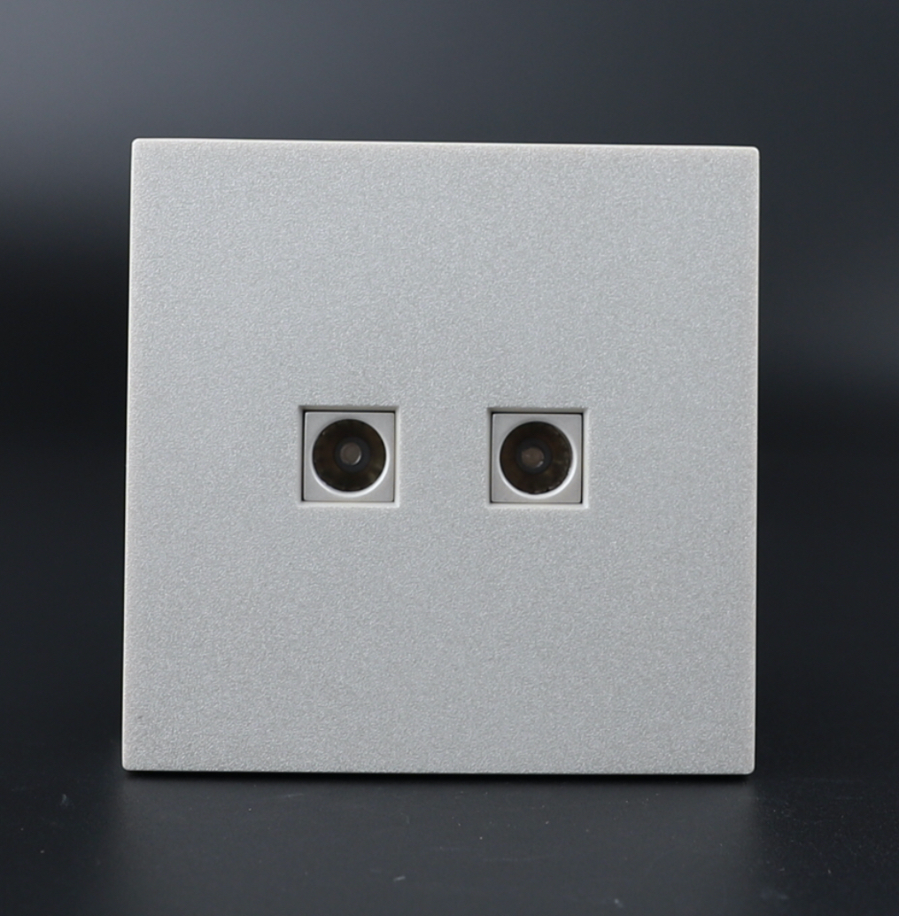 UTEN 6M 雙聯電視插座 (白色/灰色)