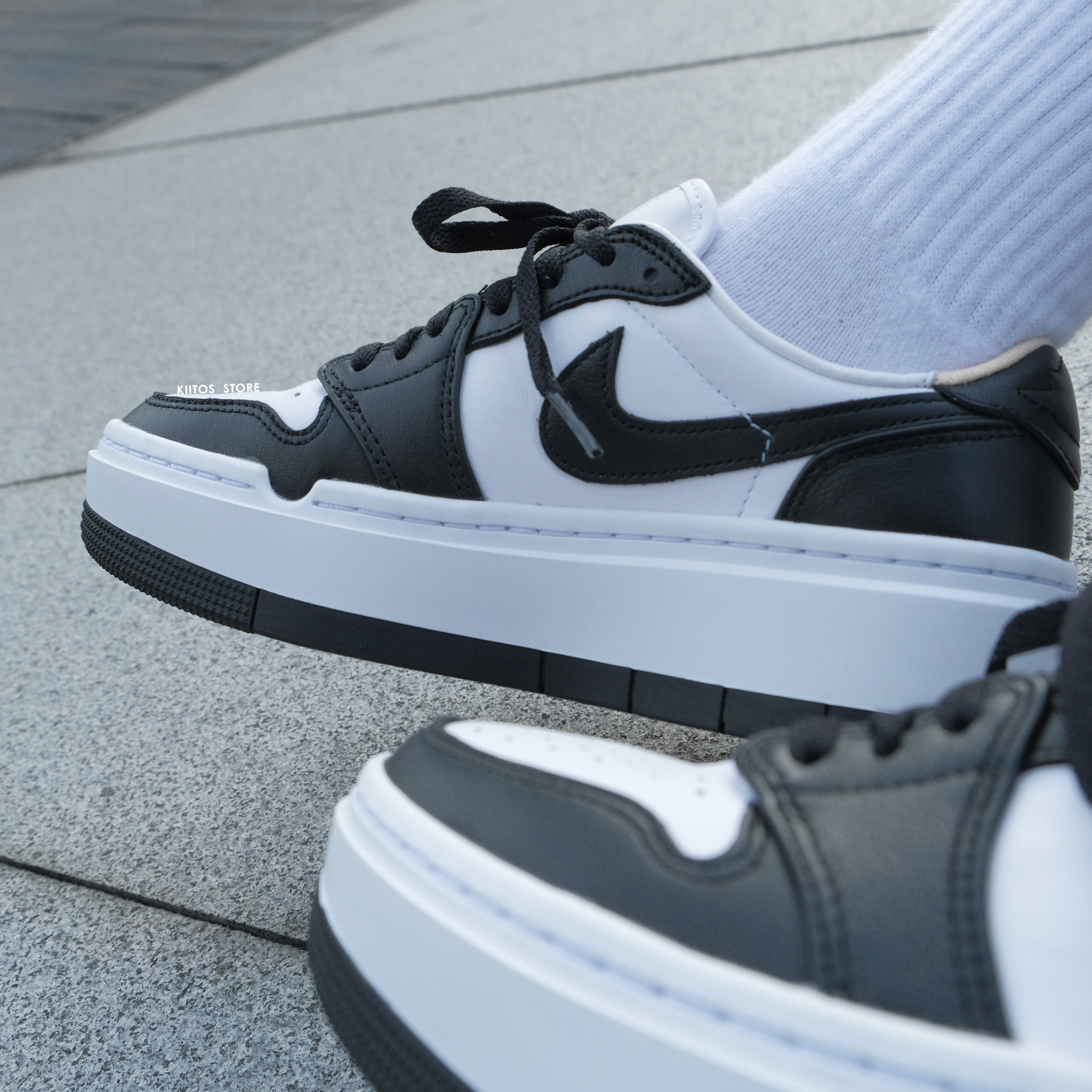 NIKE AIR JORDAN 1 LOW ELEVATE PANDA 厚底熊貓DH7004-109