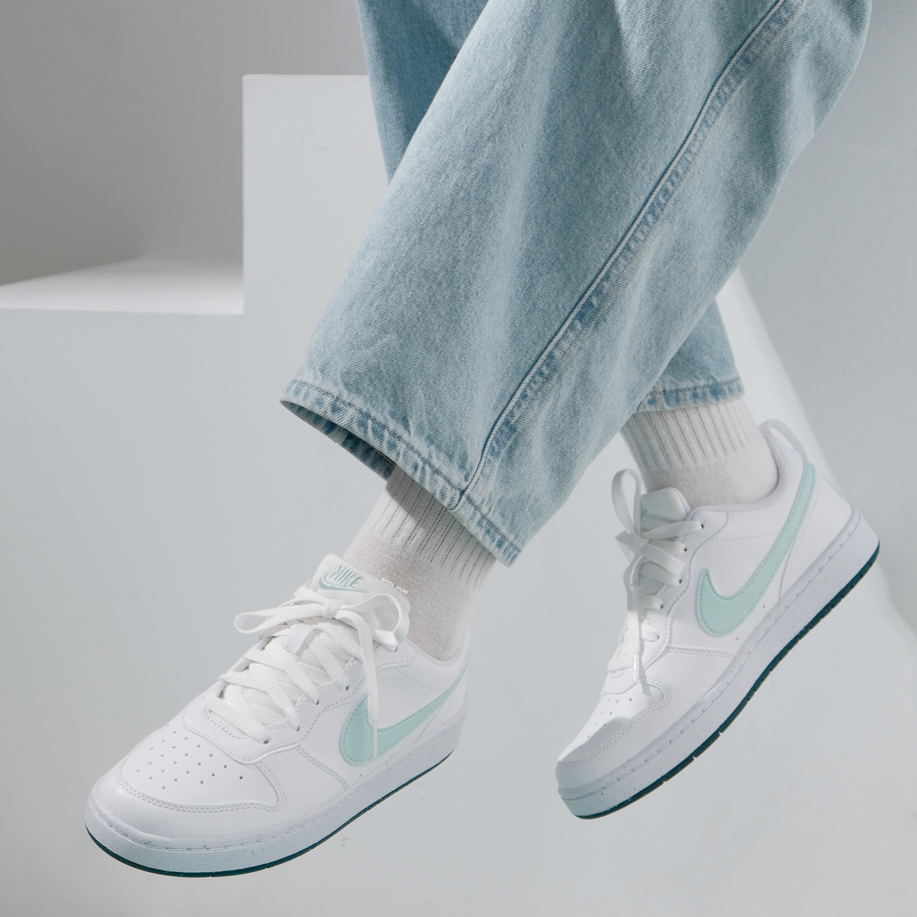 NIKE COURT BOROUGH LOW 2 青漾奶綠 DV5456-102