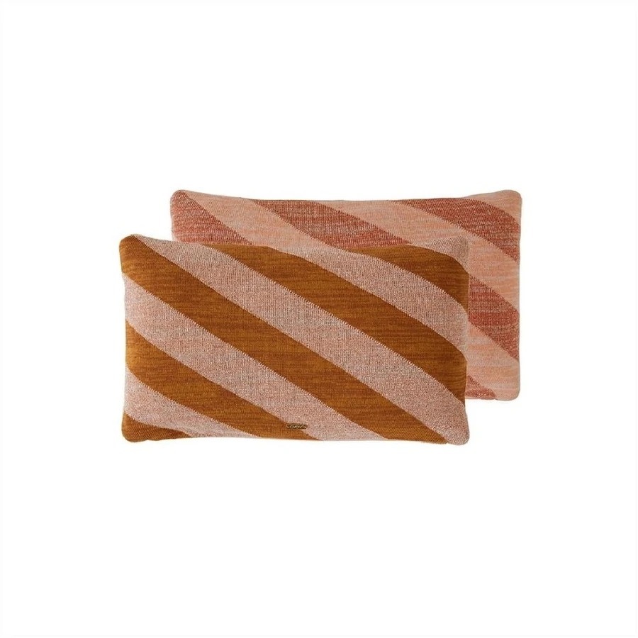 OYOY Takara經典條紋抱枕 / 焦糖玫瑰