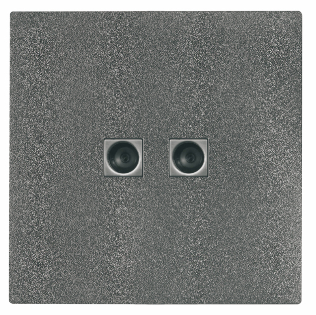 UTEN 6M 雙聯電視插座 (白色/灰色)