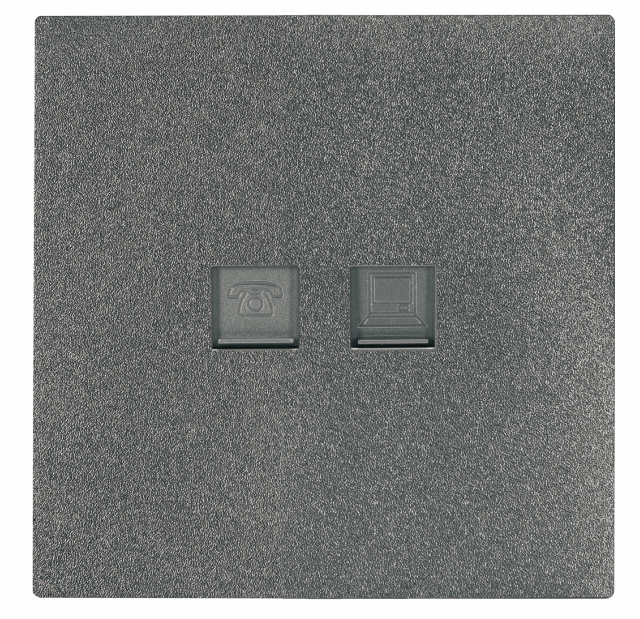 UTEN 6M 電話電腦插座 (白色/灰色)