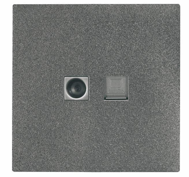 UTEN 6M 電視電話插座 (白色/灰色)