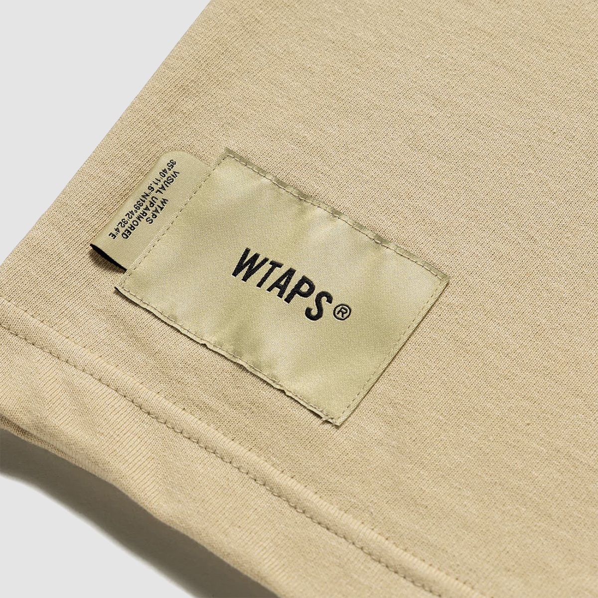 WTAPS COLLEGE / SS / COTTON Logo短T 米色| FLOMMARKET